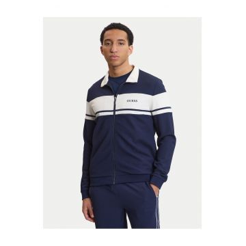 Hanorac barbati -  bleumarin - fermoar - poliester - Bleumarin