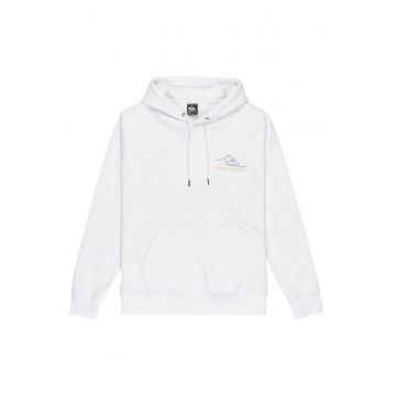 Hanorac barbati -  fermoar - alb - 60% bumbac - 40% poliester