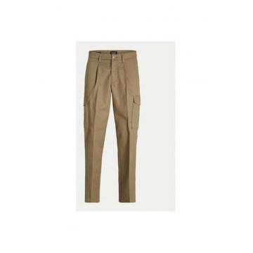 Pantaloni barbati -  304599033 - Poliester/Bumbac - Negru - Maro