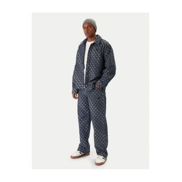 Pantaloni barbati -  albastru - sintetic -