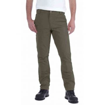 Pantaloni barbati  Stretch Duck Double Front - slim fit - bumbac/elastan - kaki -