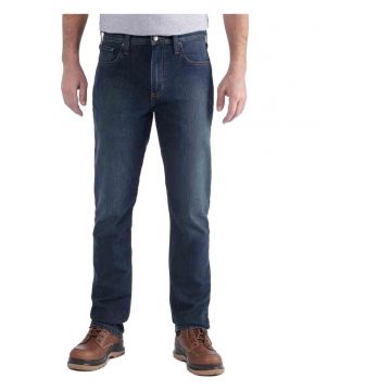 Pantaloni conici pentru barbati -  Rugged - Bumbac - Albastru - W30/L30