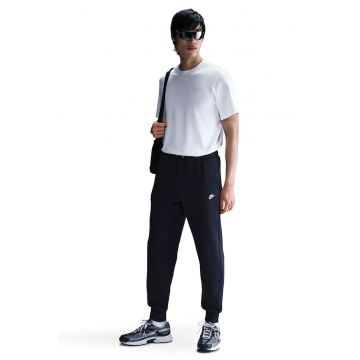 Pantaloni de trening cu logo si snur de ajustare - Bleumarin