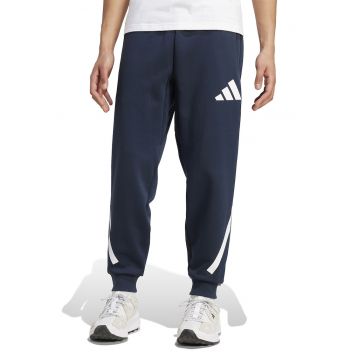 Pantaloni de trening relaxed fit cu snur Z.N.E. - Alb/Albastru ultramarin