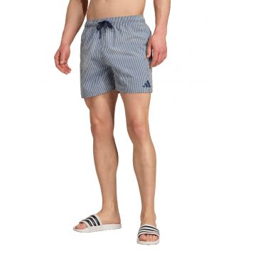 Pantaloni scurti de baie cu model - Albastru pastel/Alb murdar