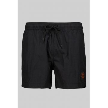 Pantaloni scurti de baie cu talie ajustabila - Negru stins
