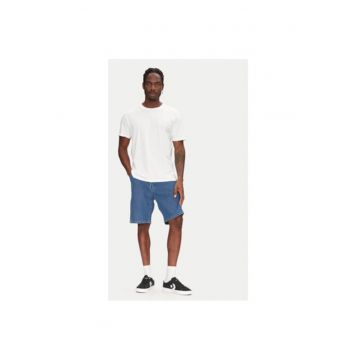 Pantaloni scurti din denim barbati  112362493 - Bumbac - Albastru - Albastru