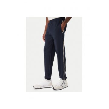 Pantaloni trening barbati -  bleumarin - bumbac si poliester -
