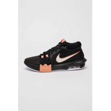 Pantofi pentru baschet LeBron Witness VIII - Negru/Roz somon