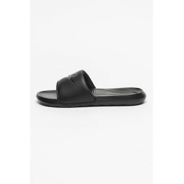 Papuci cu imprimeu logo Victori - Onyx Black