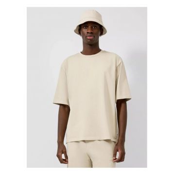 Q/S by s.Oliver Tricou barbati din jerseu - Loose Fit - Crem -