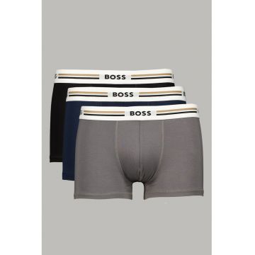 Set de boxeri Revive - 3 perechi - Negru/Albastru ultramarin/Gri inchis