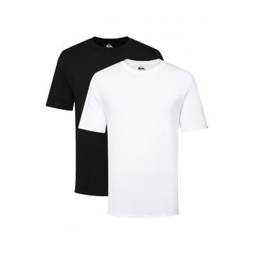 Set tricouri barbatesti  negru - alb - bumbac