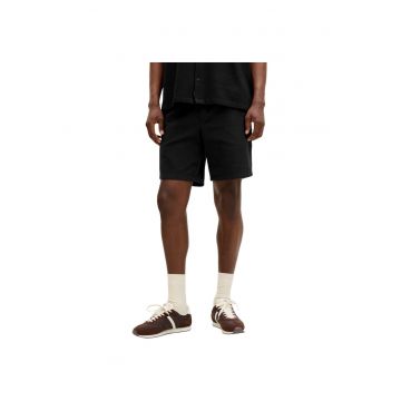Short JACK &JONES Aiden Waffle Resort 60257 - Negru