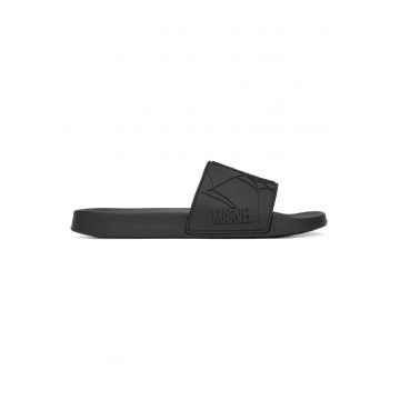 Slapi barbat -  textil - negru -