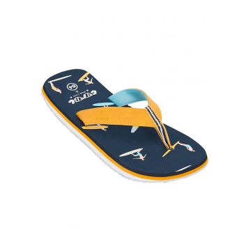 Slapi barbati  model OS 2 S1SLA097 - talpa Eva Rubber Mix - curea din piele intoarsa