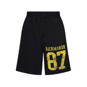 Sort  BERMUDA FLEECE TANANI - Bumbac - Negru - Negru