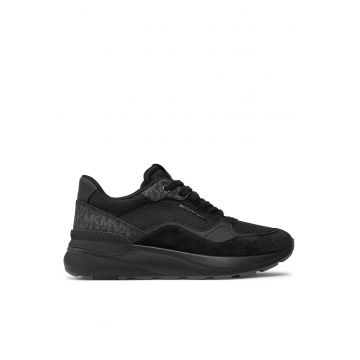 Tenisi barbati Michael Kors - negri - material textil - model Trevor Mixed-Media - Negru