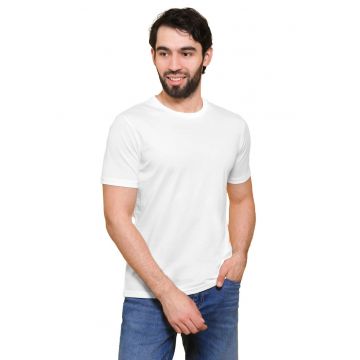 Tricou barbat uniton cu decolteu rotund din bumbac