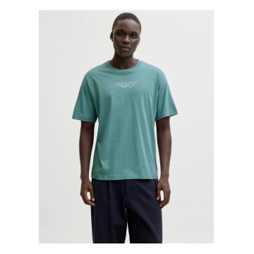 Tricou barbati cu imprimeu text Jack & Jones Premium - Verde deschis -