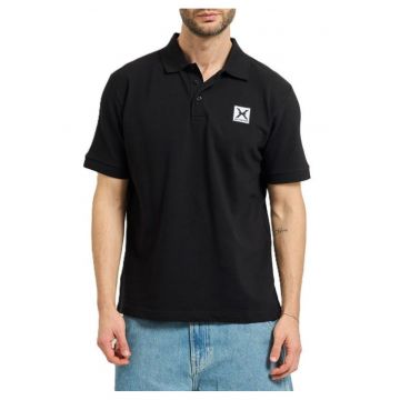 Tricou barbati polo  POLO DILKEM - Bumbac - Negru - Negru