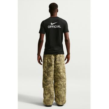 Tricou cu decolteu la baza gatului Official - Alb/Negru