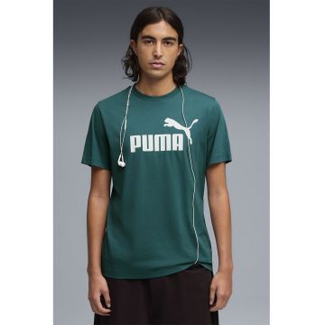 Tricou cu imprimeu logo ESS No. 1 - Verde englez/Alb optic