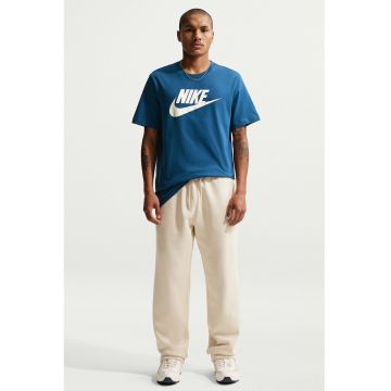 Tricou cu imprimeu logo Icon Futura - Alb murdar/Albastru