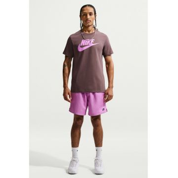 Tricou cu imprimeu logo Icon Futura - Roz/Violet pruna