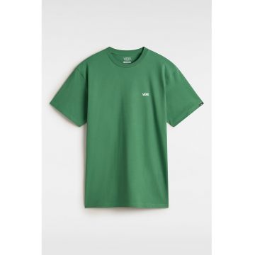 Tricou regular fit cu decolteu la baza gatului - Verde aquamarin