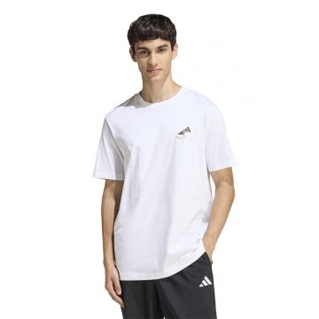 Tricou regular fit de bumbac cu imprimeu grafic Cheesecake - Alb optic