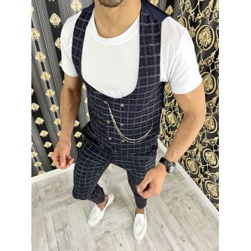 Vesta barbati eleganta slim fit bleumarin B5539