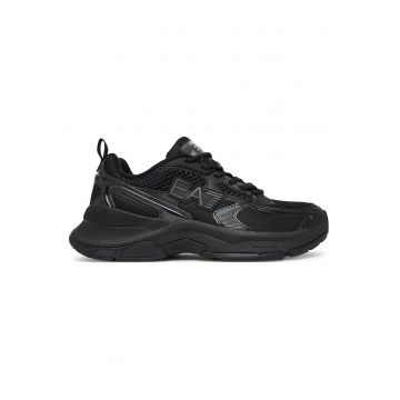 Adidasi unisex -  Emporio Armani - piele ecologica - negru -