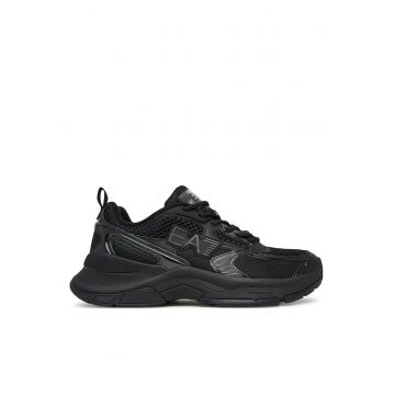Adidasi unisex -  Emporio Armani - piele ecologica - negru -
