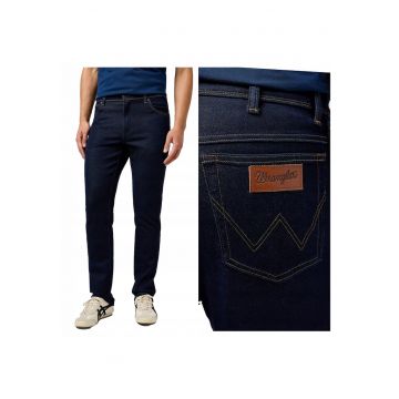 Blugi Barbati -  Texas Slim - Slim Fit - Talie Media - Fermoar - Lungi - 5 Buzunare - Bumbac - W34-L36 US - Albastru