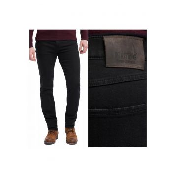 Blugi Barbati -  Tramper Tapered - Slim Fit - Talie Media - Fermoar - Lungi - 5 Buzunare - Bumbac - W38-L30 US - Negru