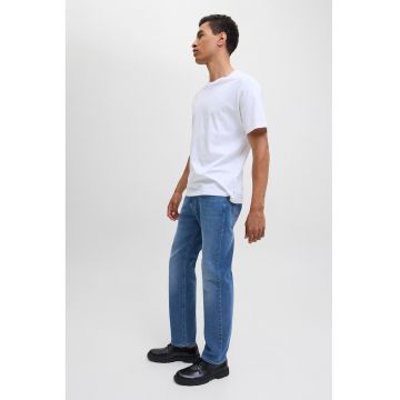 Blugi regular fit cu talie medie - Albastru