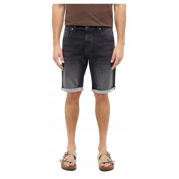 Blugi Scurti Barbati -  Chicago Shorts Z - Slim Fit - Talie Medie - Fermoar - Scurti - 5 Buzunare - Bumbac - Elastan - W32 - Gri