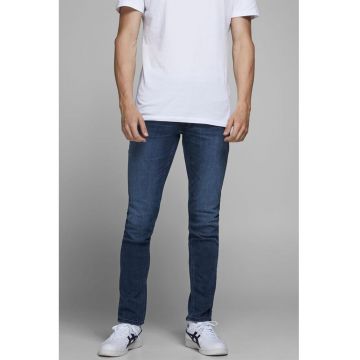 Blugi slim fit din amestec de bumbac organic - Albastru inchis