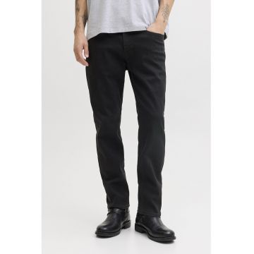 Blugi uni cu croiala dreapta - Negru