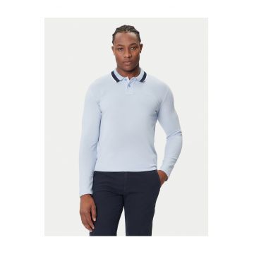 Bluza polo barbati  albastru - bumbac -