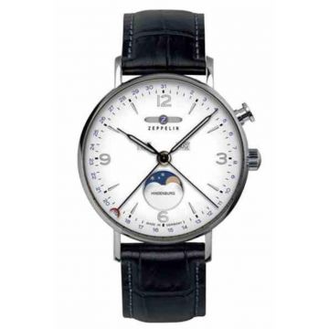 Ceas -  Hindenburg - Moonphase - Negru