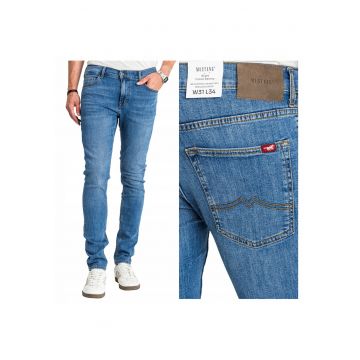 Frisco Skinny Męskie Spodnie Jeans Mocno Dopasowane Rurki L36 - Albastru