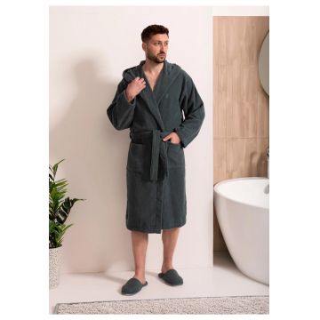 Halat De Baie Barbati Bumbac Zento - 2XL/3XL