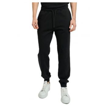 Pantaloni barbati  PANTS FLEECE SEKHU - Bumbac - Negru - Negru