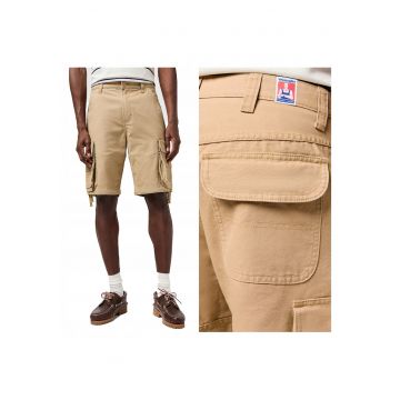Pantaloni Barbati Scurti -  CJ Cargo Short - Regular Fit - Talie Inalta - Scurti - Fermoar - 5 Buzunare - Bumbac - US - Maro - Maro camel