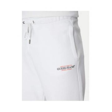 Pantaloni de trening cu snur de ajustare si logo