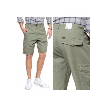 Pantaloni scurti barbati  FATIGUE SHORT - croi normal - 5 buzunare - verde - marimea