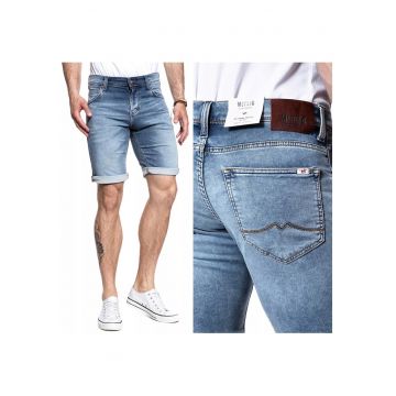 Pantaloni scurti barbati  Mustang Chicago Short - albastru - W28