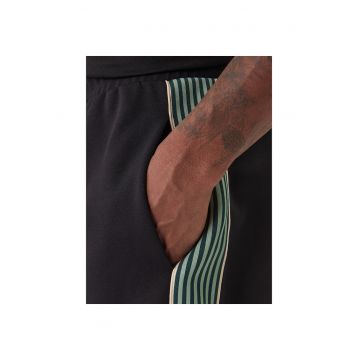 Pantaloni sport barbati -  negru - 63% bumbac - 37% poliester